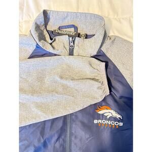 Dunbrooke Denver Broncos Windbreaker Jacket Men’s M Blue Gray NFL